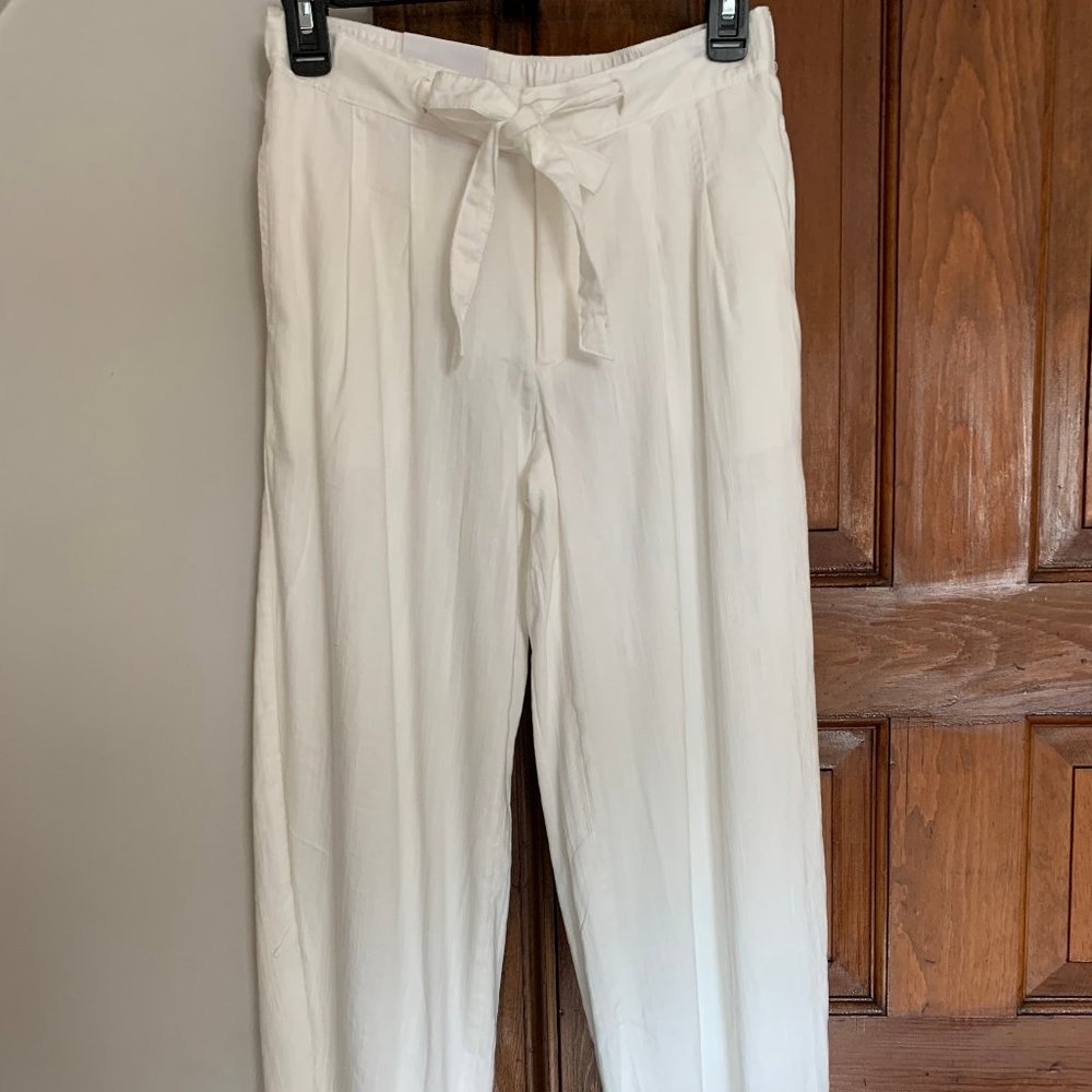 Tommy Hilfiger, white wide leg, pants,size 00